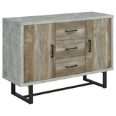 Orleans Furniture - Coaster - Abelardo 3-drawer Engineered Wood Cabinet Weathered Oak - 953565