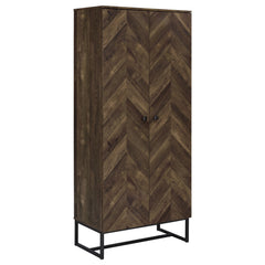 Orleans Furniture - Coaster - Carolyn 2-door Engineered Wood Accent Cabinet Rustic Oak - 959640