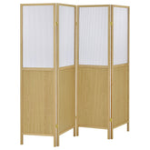 Orleans Furniture - Coaster - Mattison 4-Panel Room Divider Folding Shoji Screen Natural - 960121