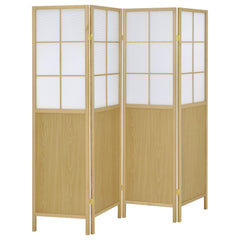 Orleans Furniture - Coaster - Edwards 4-Panel Room Divider Folding Shoji Screen Natural - 960123