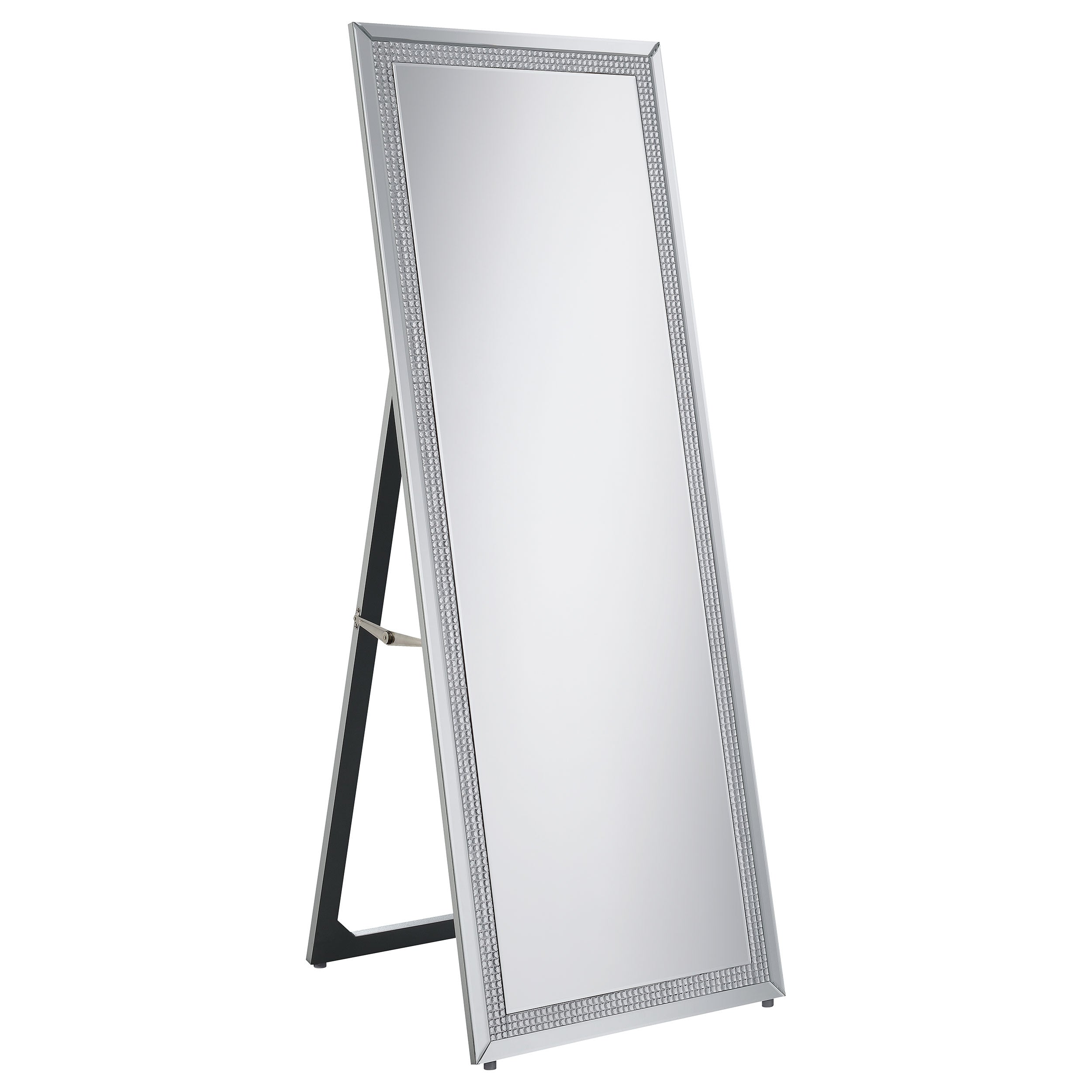 Orleans Furniture - Coaster - Giddish 24 x 64 Inch Full Length Standing Mirror Silver - 961420