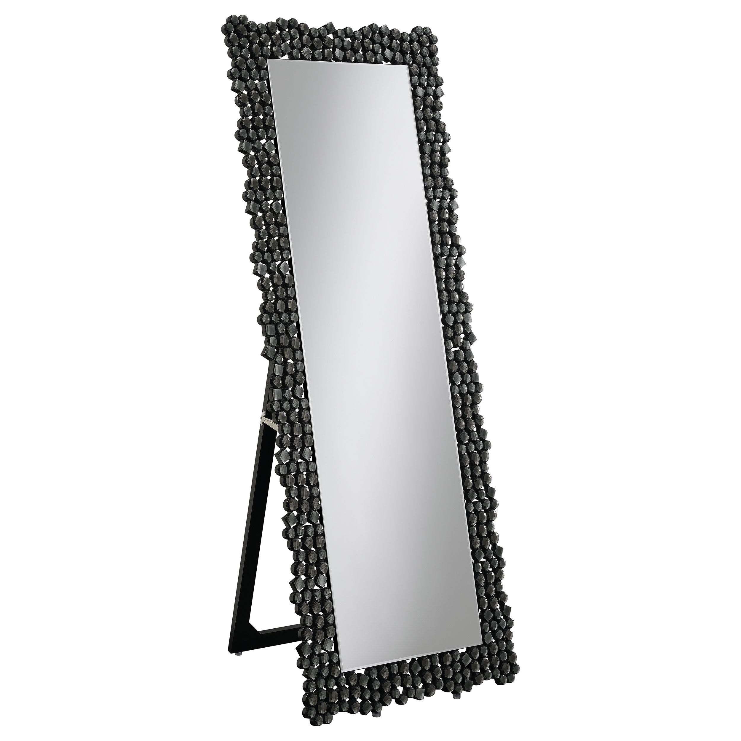 Orleans Furniture - Coaster - Mckay 24 x 63 Inch Acrylic Frame Standing Mirror Smokey Grey - 961422