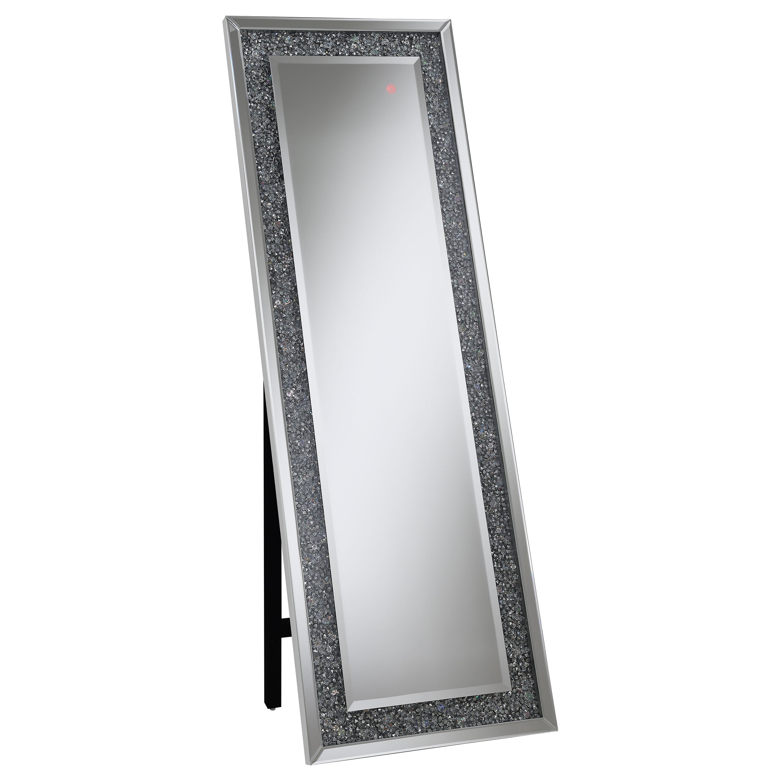 Orleans Furniture - Coaster - Carisi 22 x 61 Inch Crystal Acrylic Standing Mirror Silver - 961427