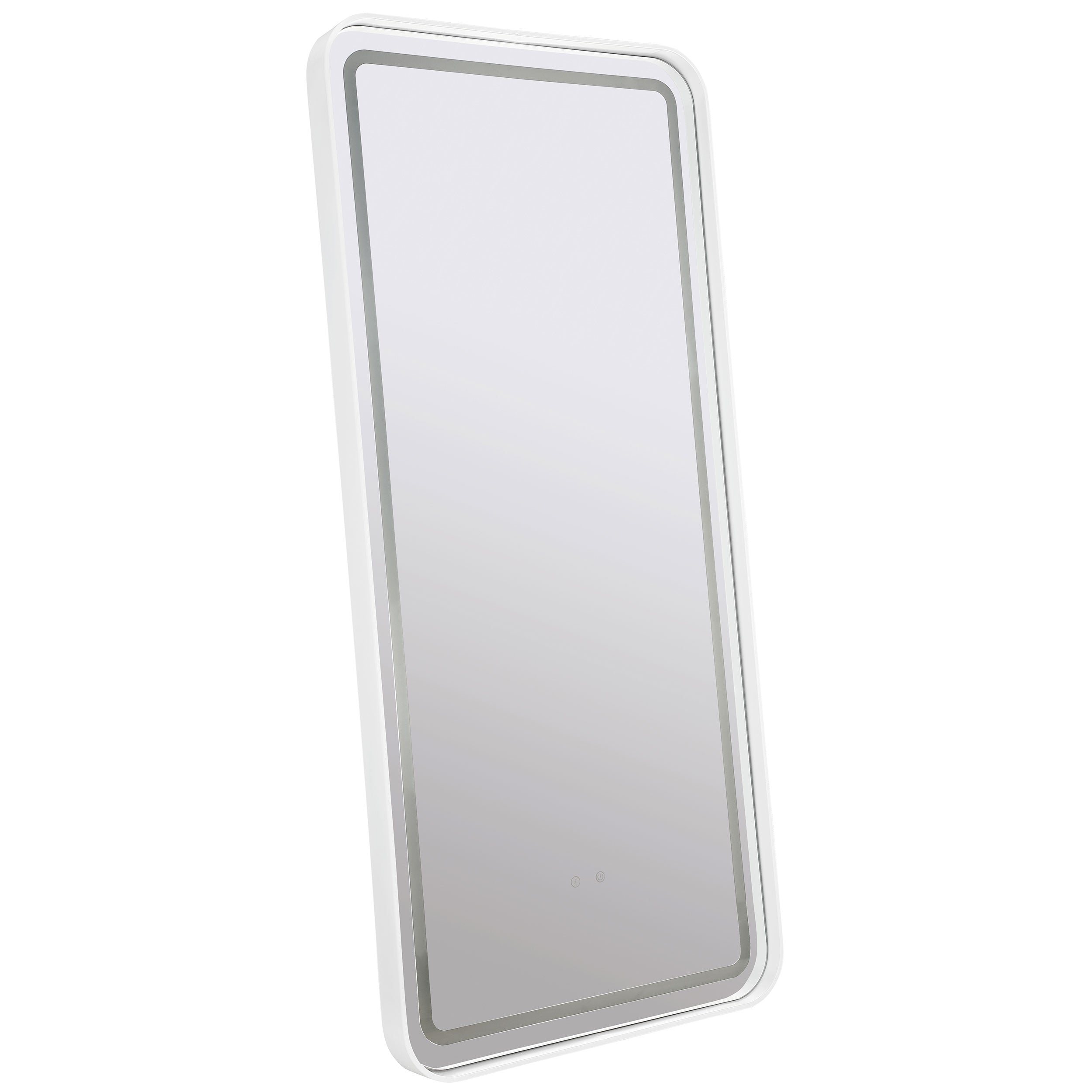 Orleans Furniture - Coaster - Glendora 32 x 71 Inch LED Standing Mirror BT Speakers Black - 961448