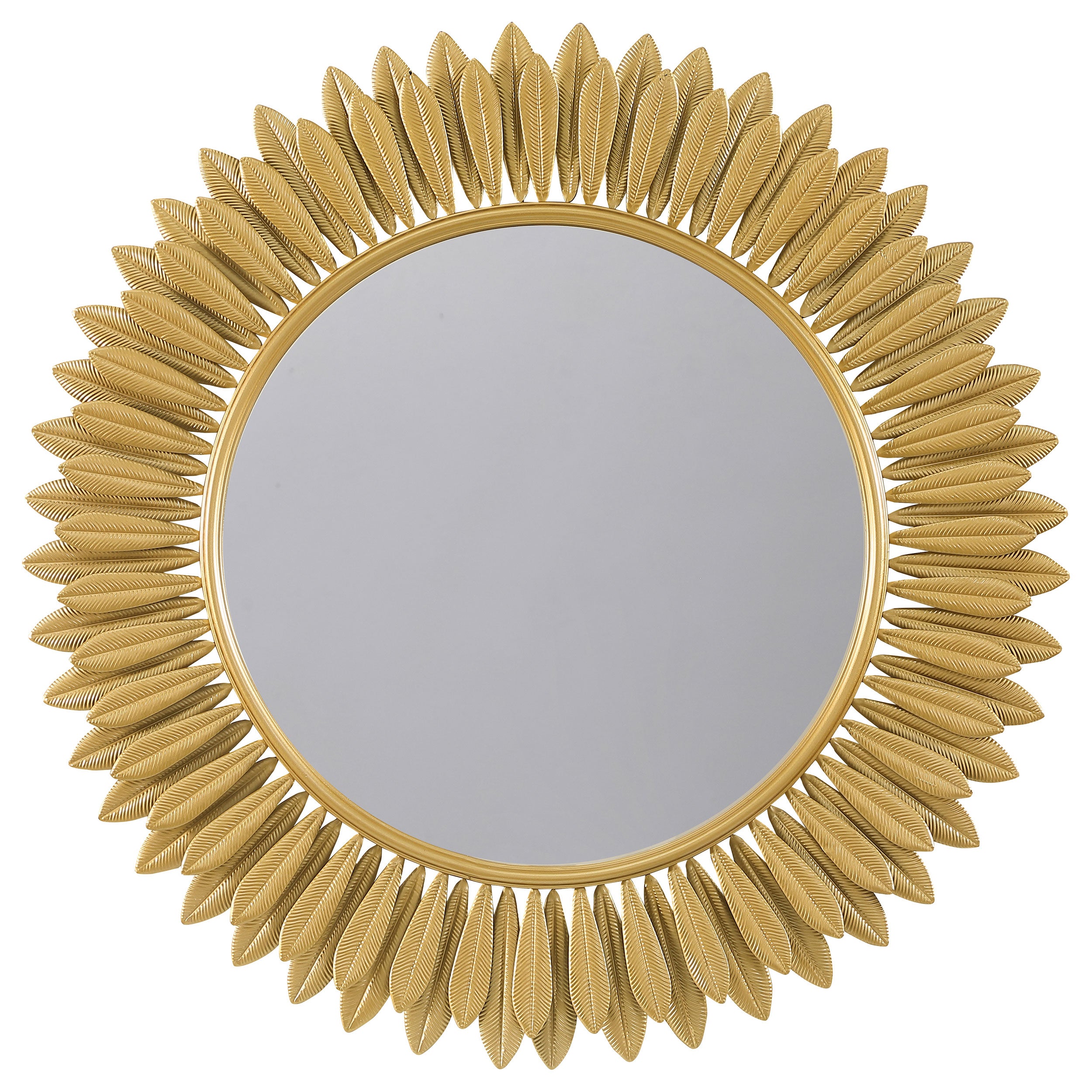Orleans Furniture - Coaster - Tuscany 35 x 35 Inch Sunburst Wall Mirror Gold - 961449