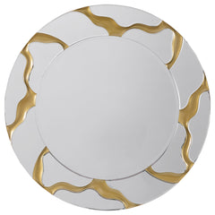 Orleans Furniture - Coaster - Dorinda 36 x 36 Inch Round Kintsugi Style Wall Mirror Gold - 961455