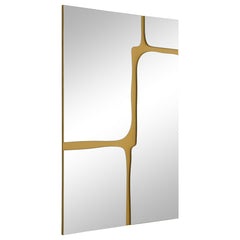 Orleans Furniture - Coaster - Kimberly 32 x 47 Inch Kintsugi Style Wall Mirror Gold - 961472