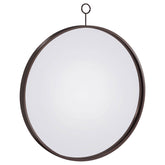 Orleans Furniture - Coaster - Gwyneth 30 x 35 Inch Round Wall Mirror Black Nickel - 961495