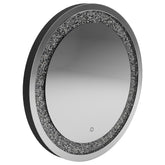 Orleans Furniture - Coaster - Landar 32 x 32 Inch Round LED Light Wall Mirror Silver - 961525