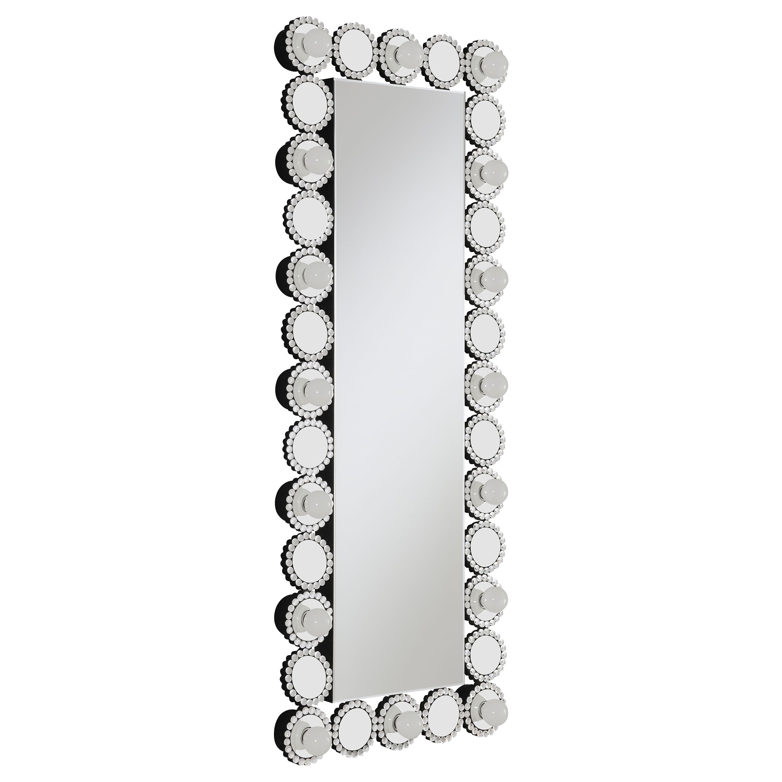 Orleans Furniture - Coaster - Aghes 24 x 62 Inch Wall Mirror with Lighting Silver - 961623