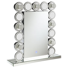 Orleans Furniture - Coaster - Aghes Vanity Mirror with Lighting Silver - 961624