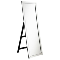 Orleans Furniture - Coaster - Soline 22 x 61 Inch Framed Standing Floor Mirror Silver - 961633