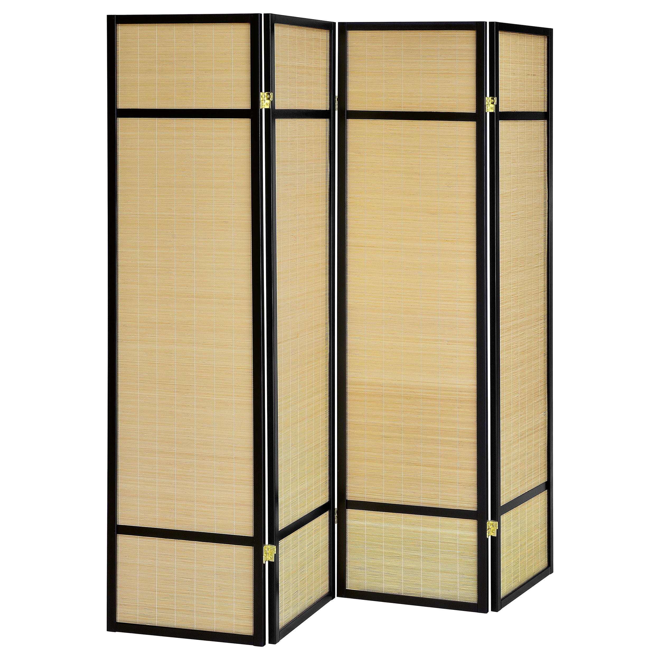 Orleans Furniture - Coaster - Pearce 4-panel Bamboo Room Divider Folding Screen Natural - 961648