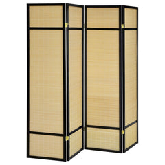 Orleans Furniture - Coaster - Pearce 4-panel Bamboo Room Divider Folding Screen Natural - 961648