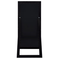 Cadence Tempered Glass Full Length Standing Mirror Black Oak