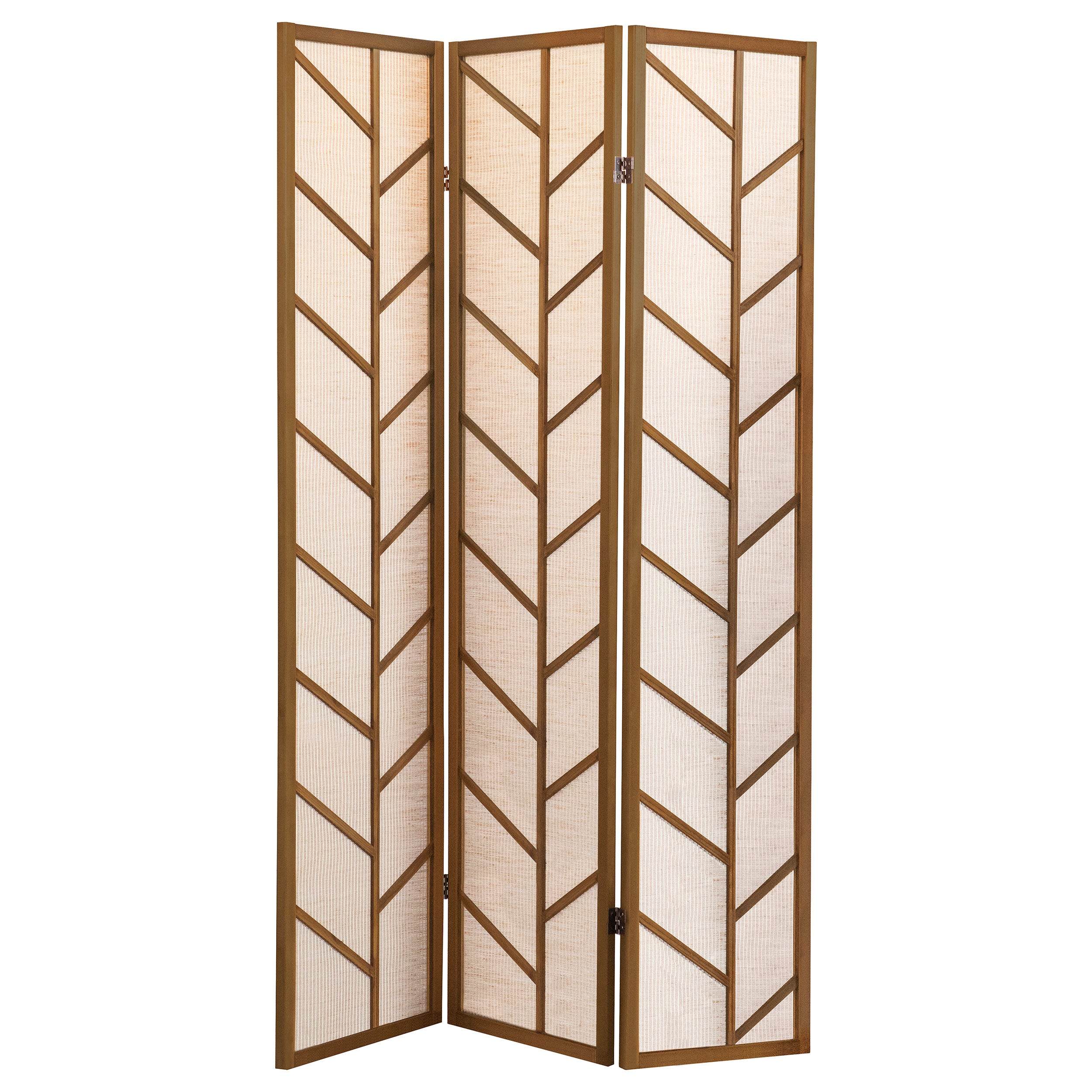 Orleans Furniture - Coaster - Mila 3-Panel Room Divider Folding Shoji Screen Walnut - 962923