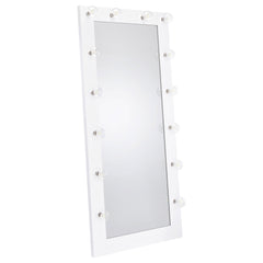 Orleans Furniture - Coaster - Zayan 32 x 71 Inch Floor Mirror LED Lighting White Gloss - 969558