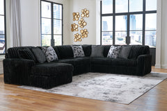 Orleans Furniture - Ashley Furniture - Midnight-Madness Sectional - LAF 3-Piece Sectional with Chaise / Onyx - 98103S9