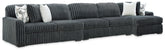 Orleans Furniture - Ashley Furniture - Midnight-Madness 3-Piece Sectional with Chaise - 3-Piece Sectional with Chaise - 98105S28