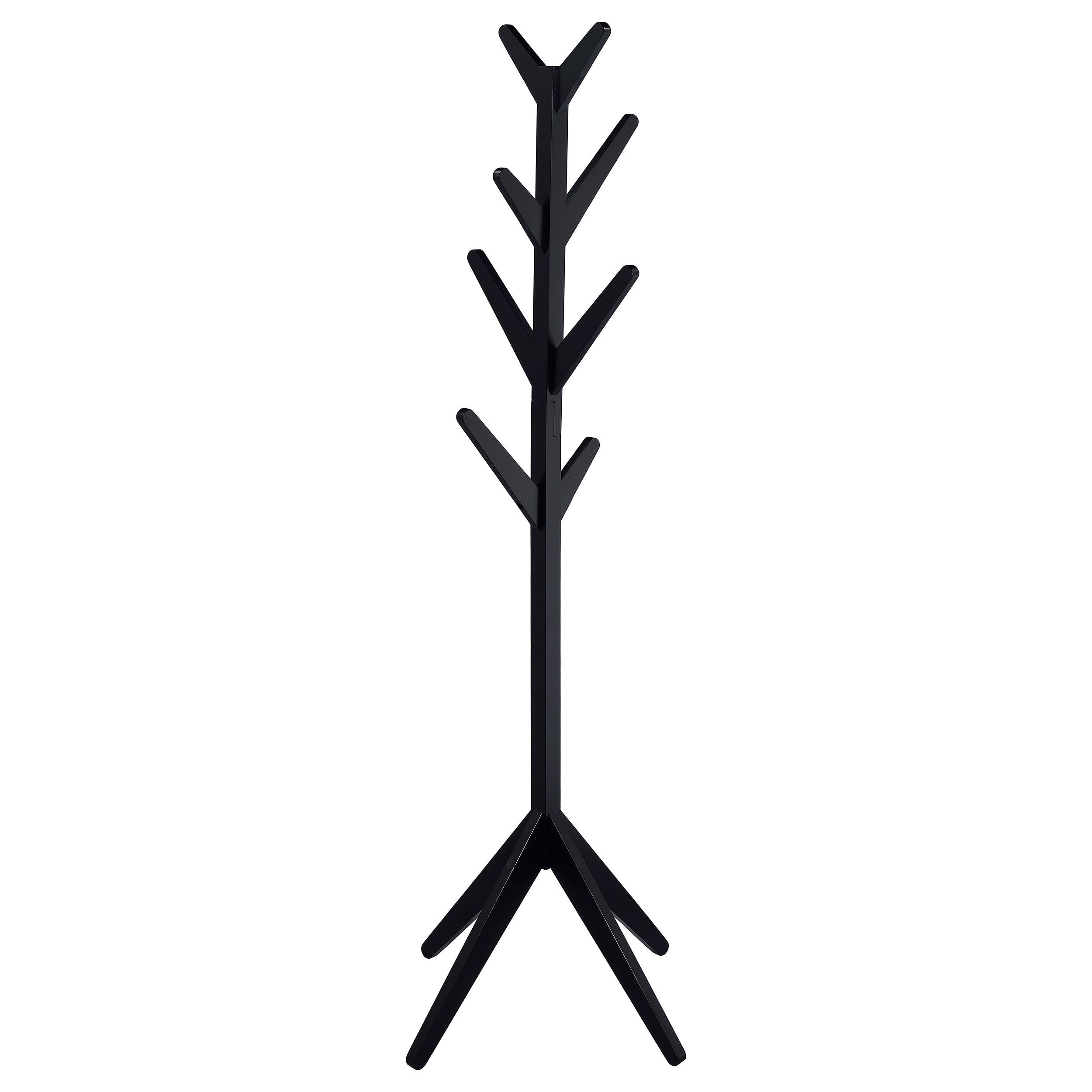 Orleans Furniture - Coaster - Margaret Solid Wood Coat Rack Clothing Hanger Black - 983272