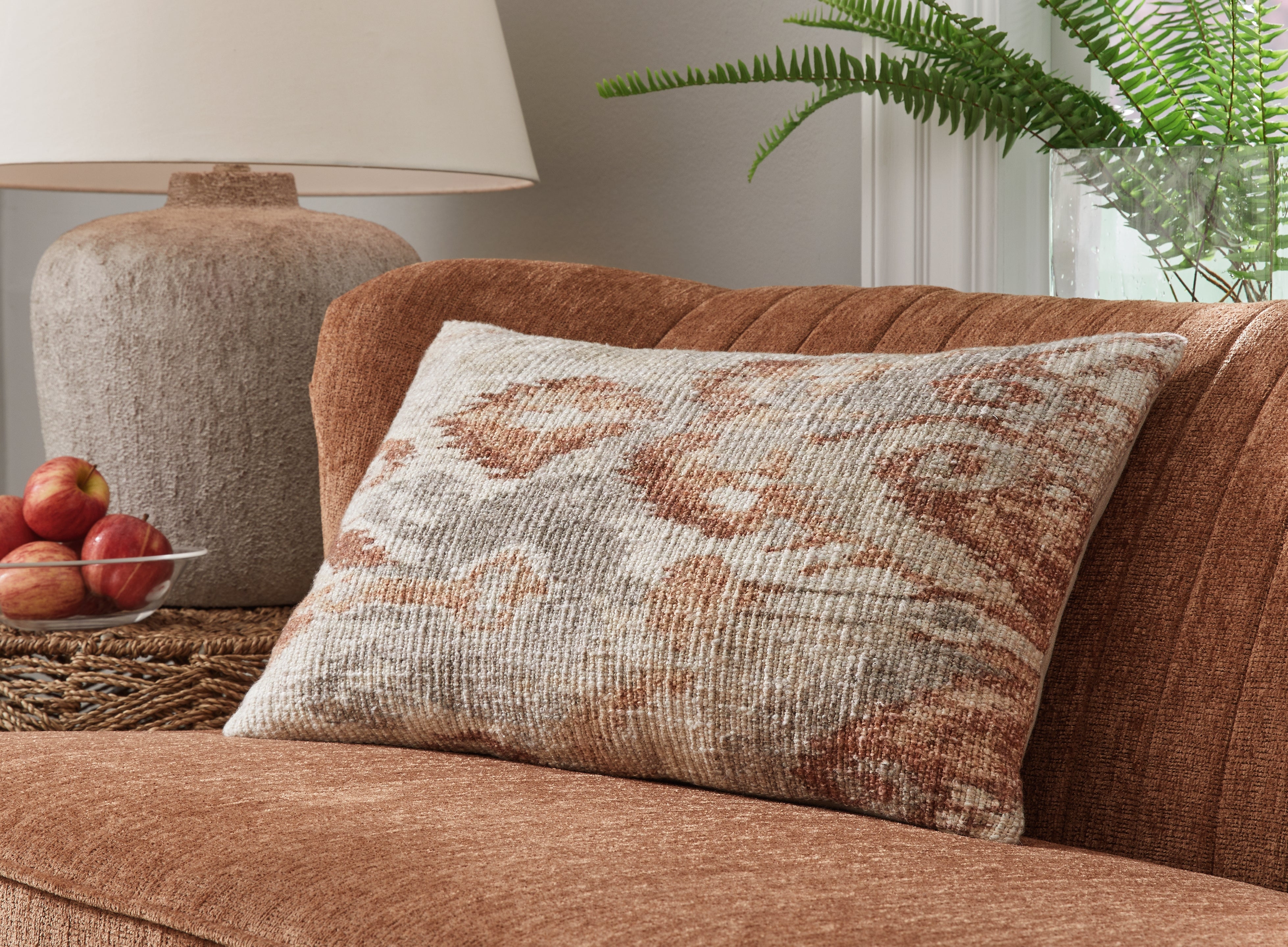 Orleans Furniture - Ashley Furniture - Aprover Pillows - Pillow (4/CS) / Rust/Gray/White - A1001040
