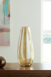 Orleans Furniture - Ashley Furniture - Rhettman Vase - Vase / Amber - A2900005