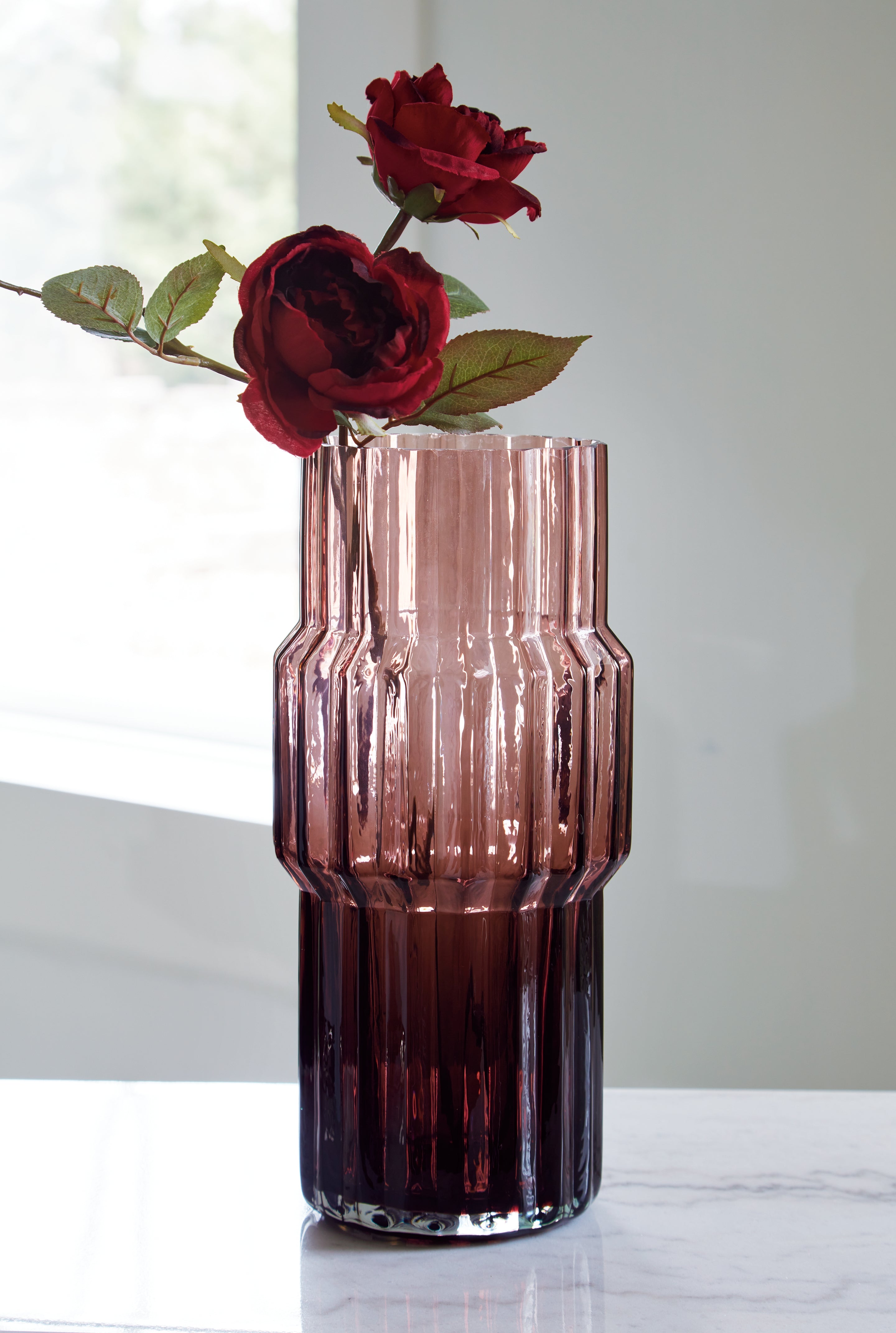 Orleans Furniture - Ashley Furniture - Dorlow Vase - Vase / Mauve - A2900024V