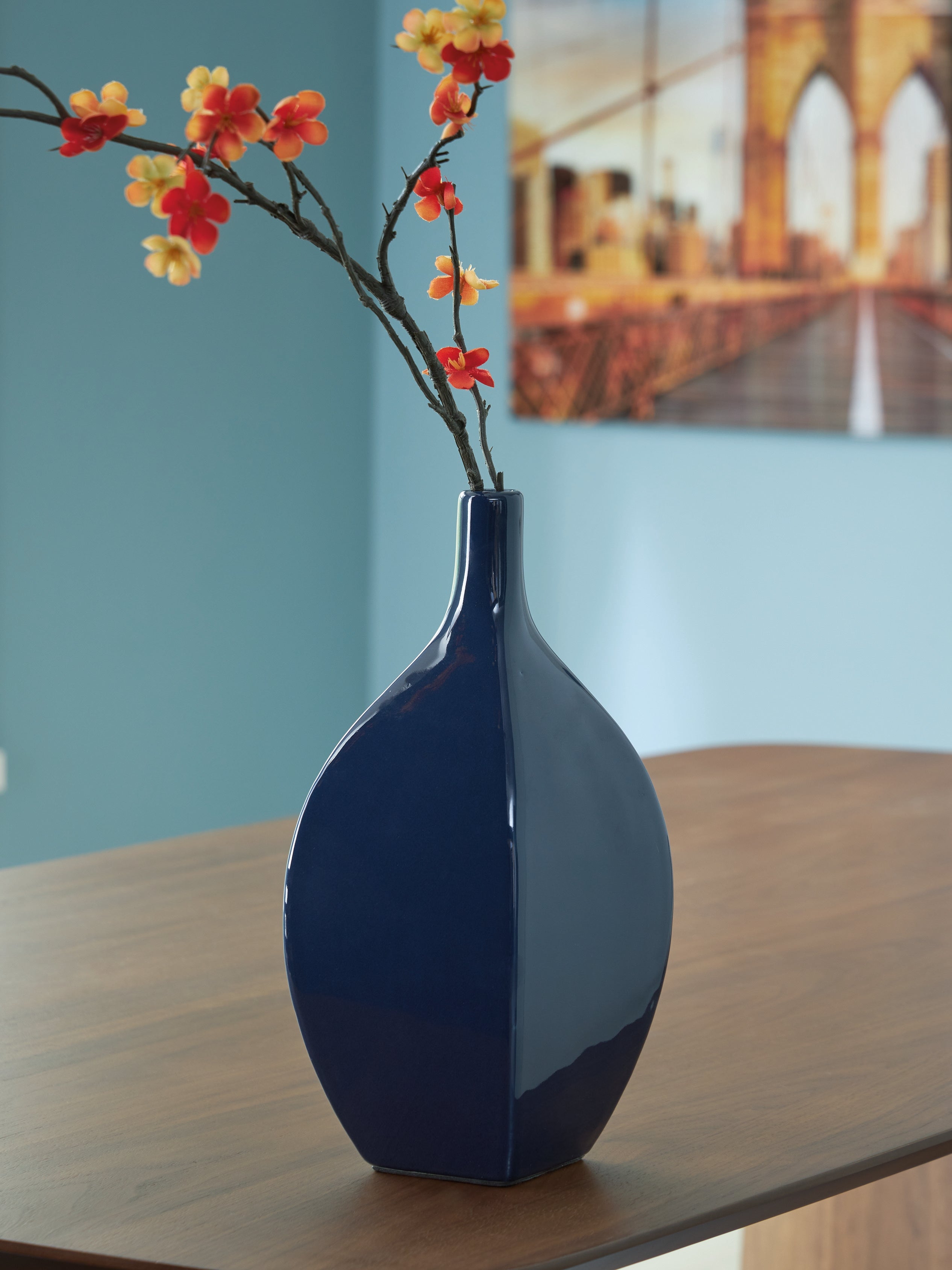 Orleans Furniture - Ashley Furniture - Abtinson Vase - Vase / Navy - A2900032