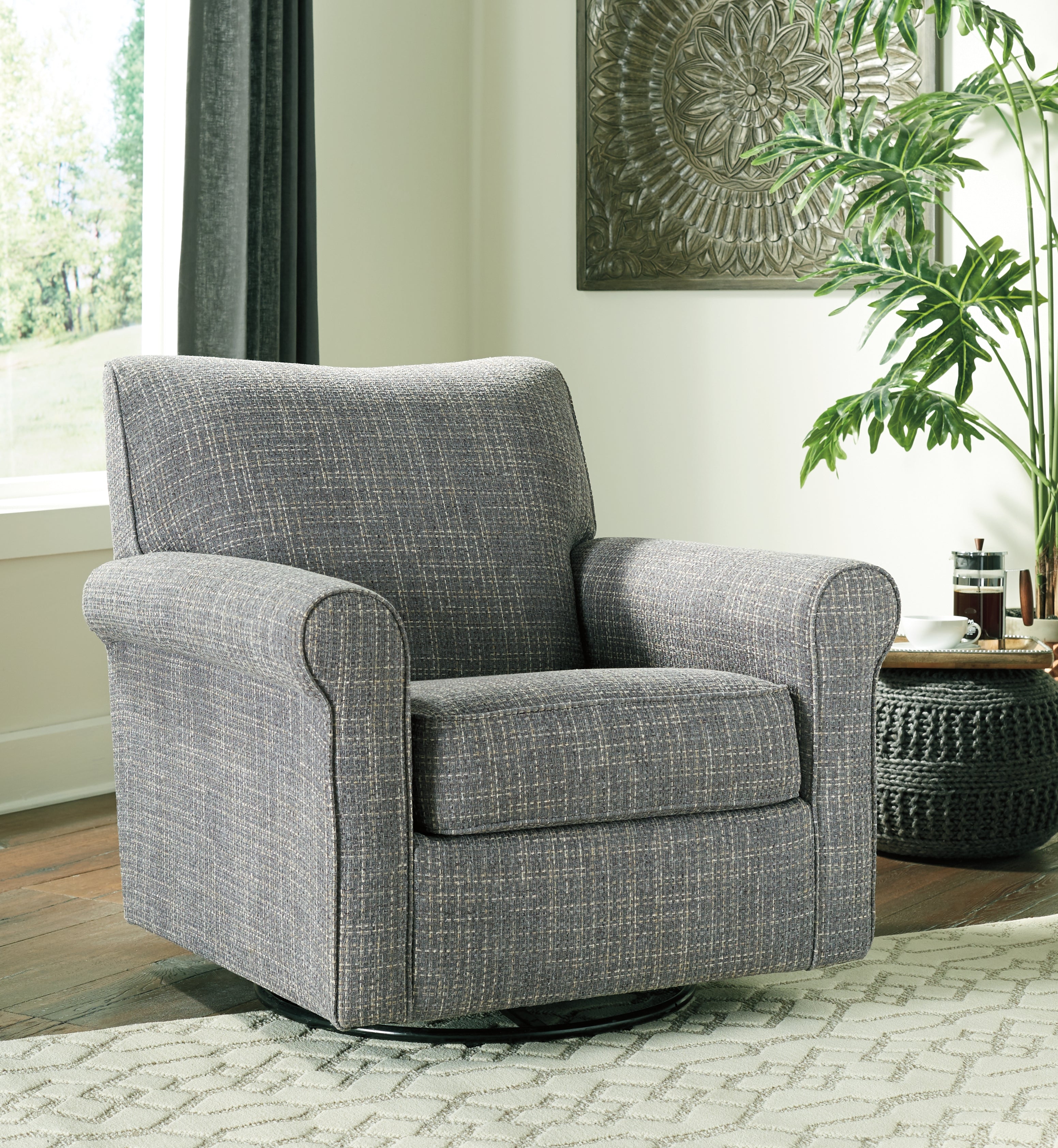 Orleans Furniture - Ashley Furniture - Renley Accent Chair - Swivel Glider Accent Chair / Ash - A3000002