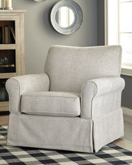 Orleans Furniture - Ashley Furniture - Searcy Accent Chair - Swivel Glider Accent Chair / Quartz - A3000006