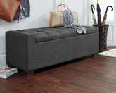 Orleans Furniture - Ashley Furniture - Cortwell Storage Bench - Storage Bench / Gray / 54"W x 18"D x 18"H - A3000224