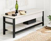 Orleans Furniture - Ashley Furniture - Rhyson Storage Bench - Storage Bench / White / 48"W x 16"D x 18"H - A3000312