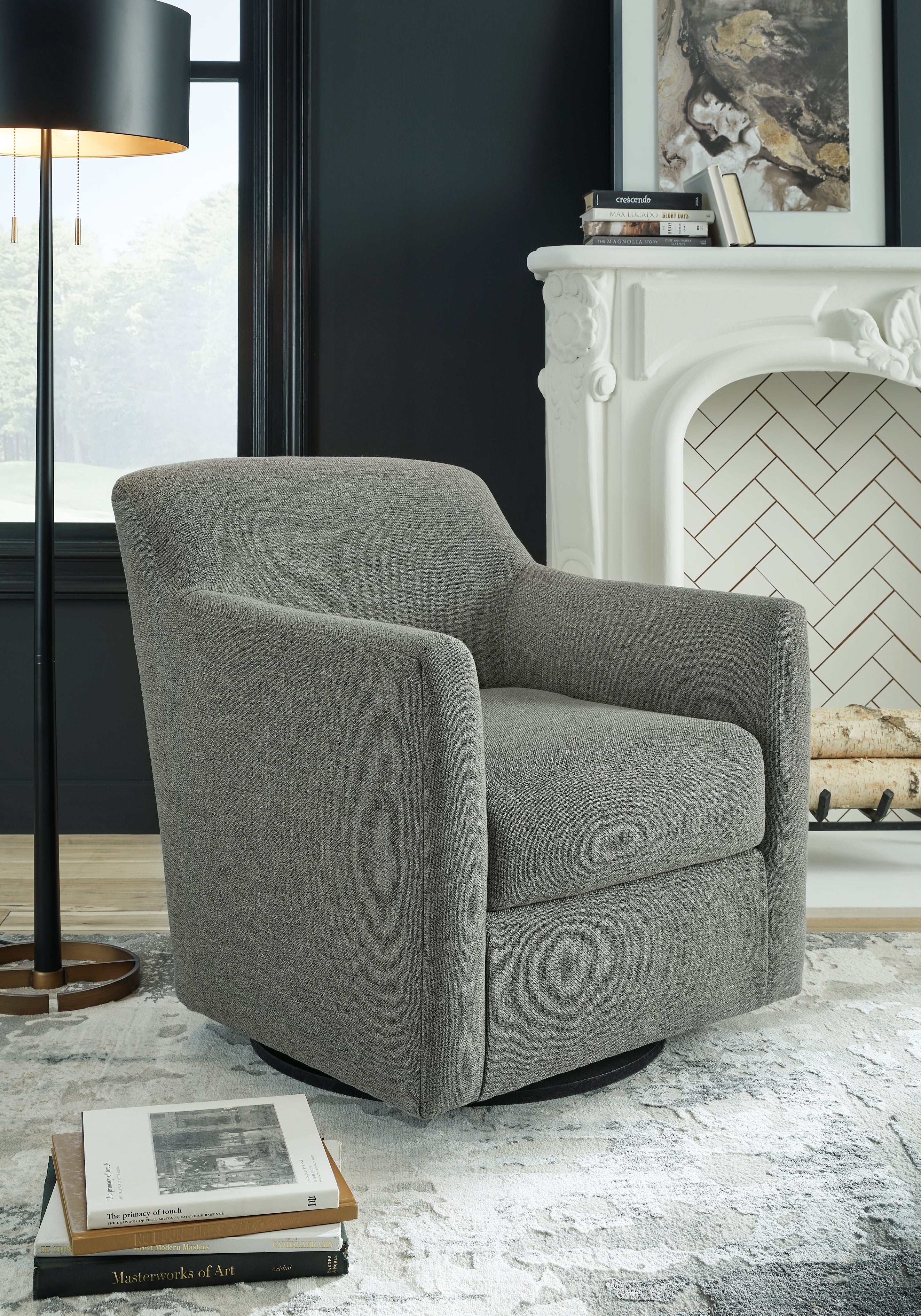 Orleans Furniture - Ashley Furniture - Bradney Swivel Accent Chair - Swivel Accent Chair / Tumbleweed - A3000323