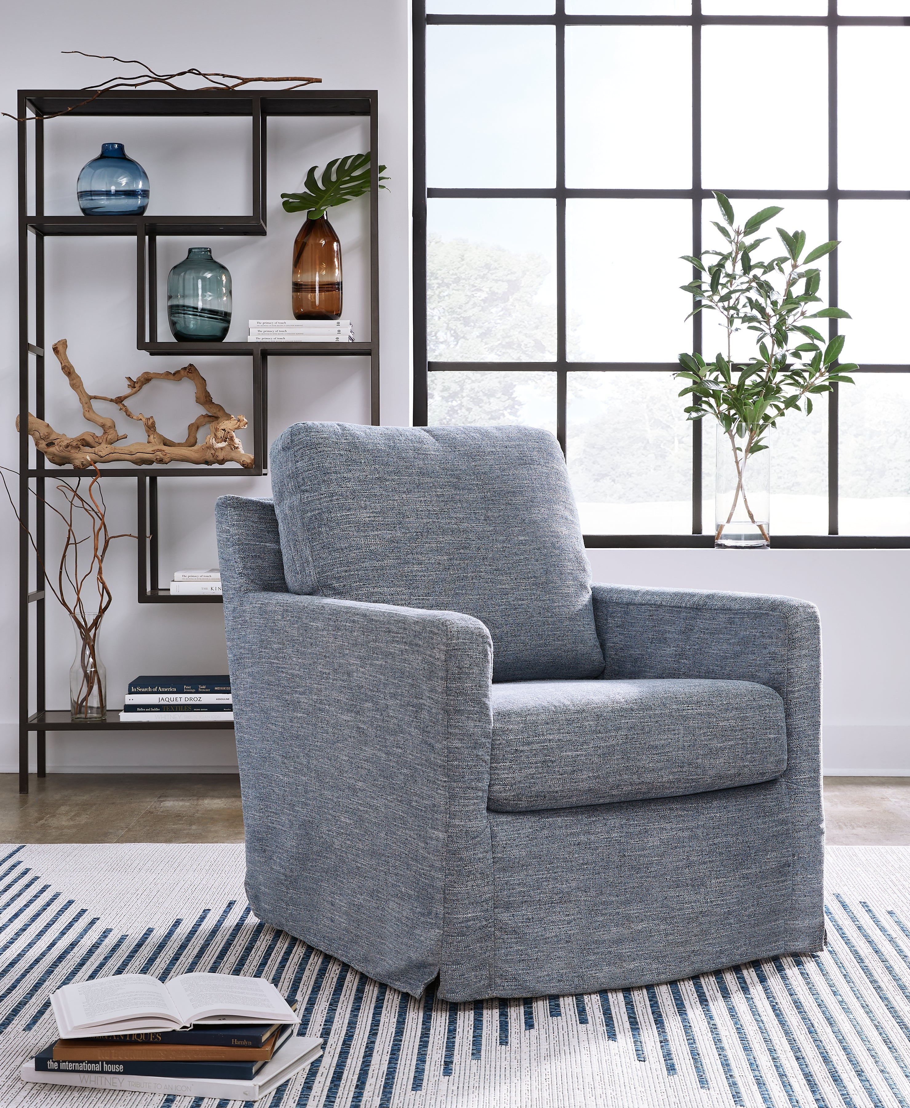 Orleans Furniture - Ashley Furniture - Nenana Next-Gen Nuvella Swivel Glider Accent Chair - Swivel Glider Accent Chair / Stone - A3000644