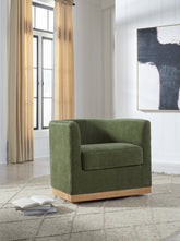 Orleans Furniture - Ashley Furniture - Jersonlow Swivel Accent Chair - Swivel Accent Chair / Forest Green - A3000696