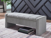 Orleans Furniture - Ashley Furniture - Akselman Storage Bench - Storage Bench / Gray / 50"W x 19"D x 19"H - A3000744