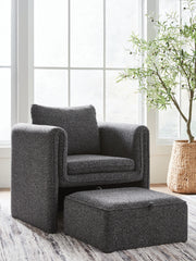 Orleans Furniture - Ashley Furniture - Vreni Accent Chair - Accent Chair / Charcoal/Black - A3000754