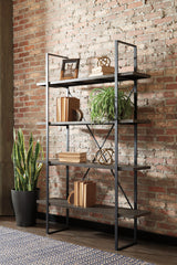 Orleans Furniture - Ashley Furniture - Gilesgrove Bookcase - Bookcase / Black/Gray - A4000017