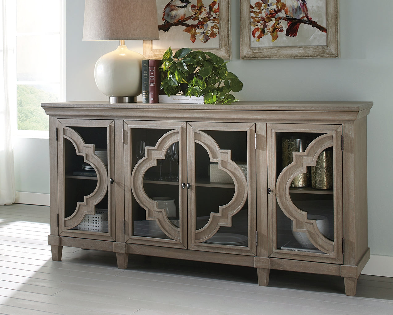 Orleans Furniture - Ashley Furniture - Fossil Ridge Accent Cabinet - Accent Cabinet / Gray - A4000037
