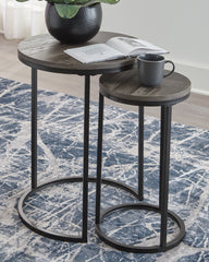 Orleans Furniture - Ashley Furniture - Briarsboro Accent Table (Set of 2) - Accent Table Set (Set of 2) / Black/Gray - A4000231