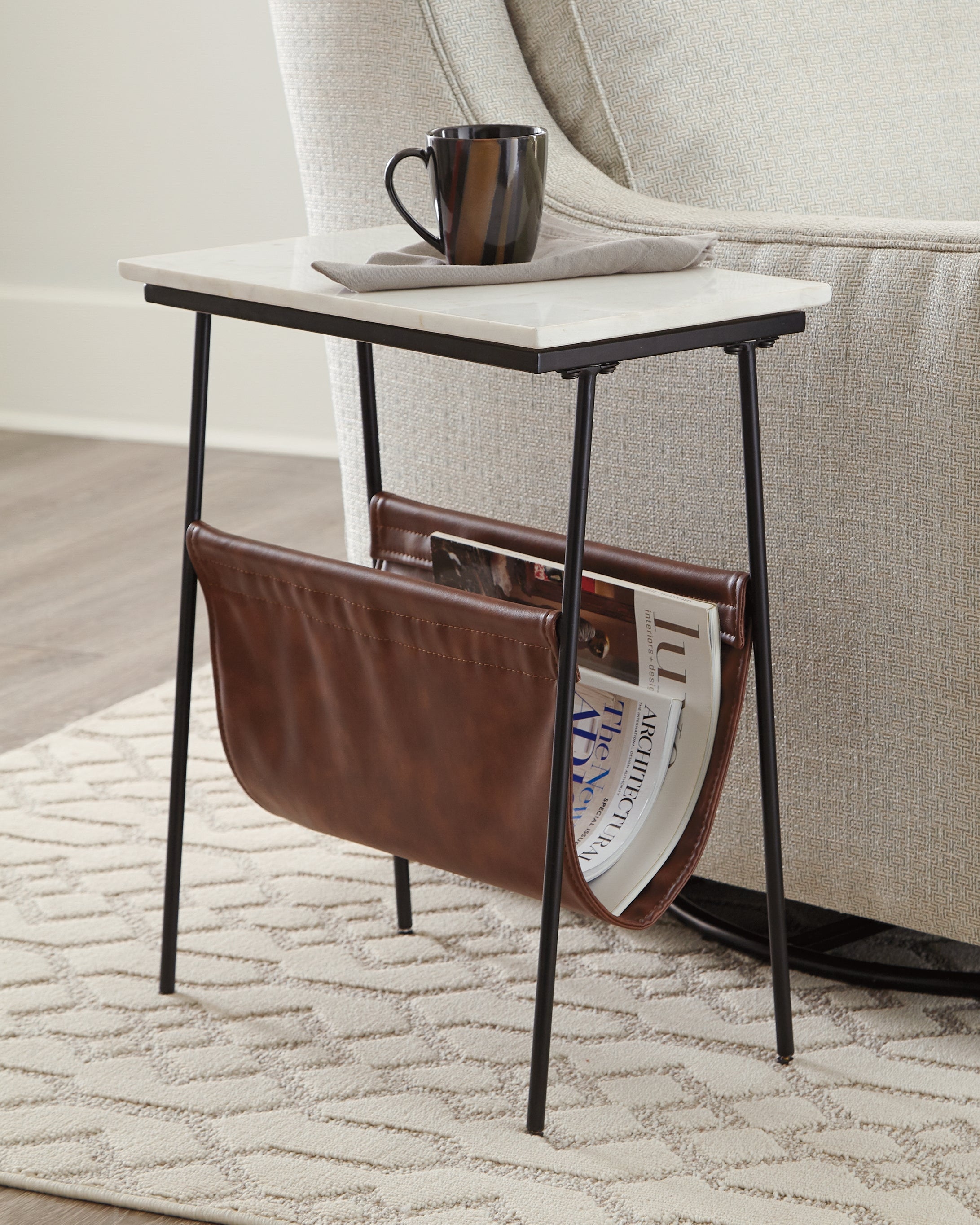 Orleans Furniture - Ashley Furniture - Etanbury Accent Table - Accent Table / Brown/Black/White - A4000254