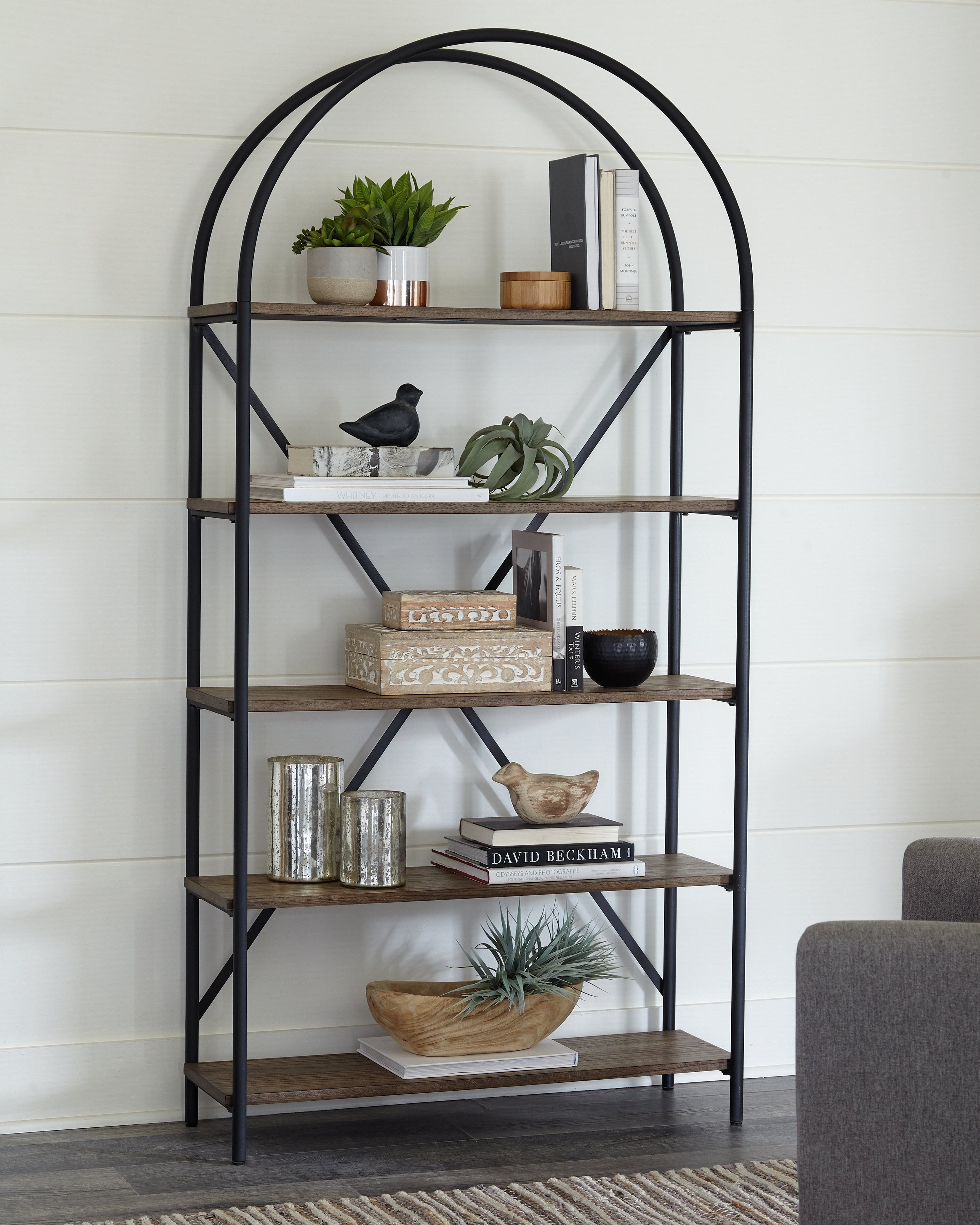 Orleans Furniture - Ashley Furniture - Galtbury Bookcase - Bookcase / Brown/Black - A4000325