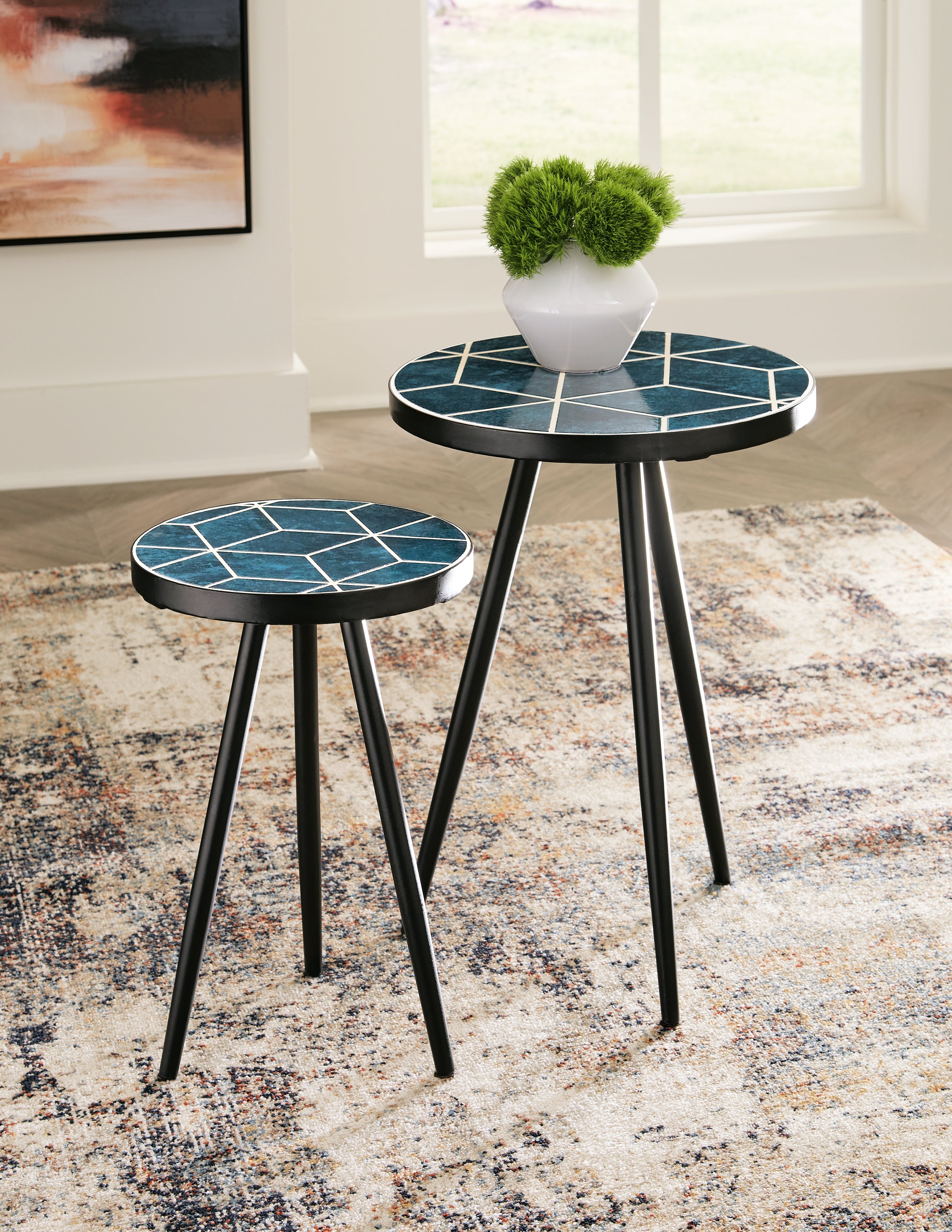 Orleans Furniture - Ashley Furniture - Clairbelle Accent Table (Set of 2) - Accent Table (Set of 2) / Teal - A4000523