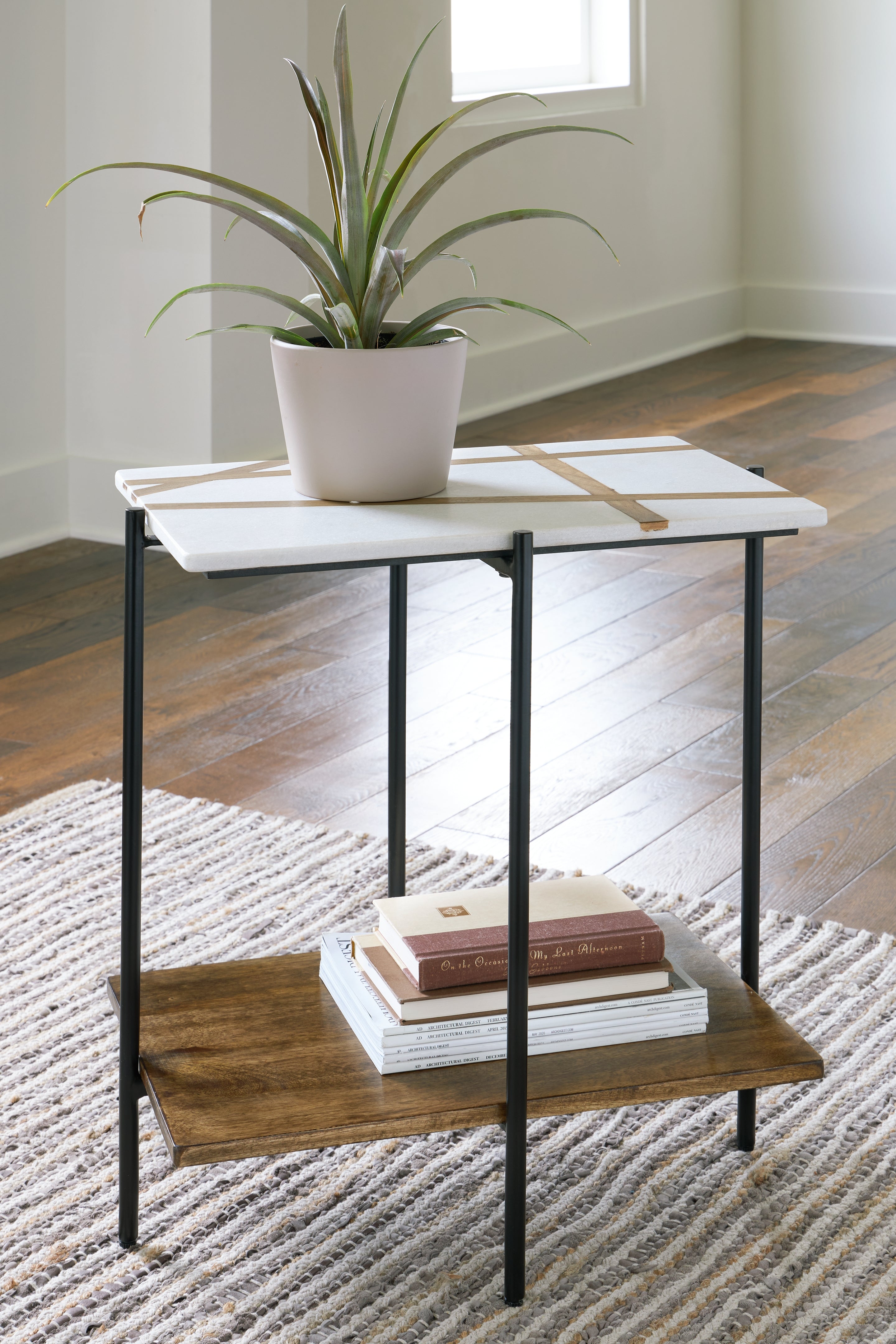 Orleans Furniture - Ashley Furniture - Braxmore Accent Table - Accent Table / White/Light Brown - A4000525