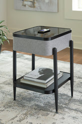 Orleans Furniture - Ashley Furniture - Jorvalee Accent Table with Speaker - Accent Table with Speaker / Gray/Black - A4000550