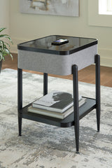 Orleans Furniture - Ashley Furniture - Jorvalee Accent Table with Speaker - Accent Table with Speaker / Gray/Black - A4000550