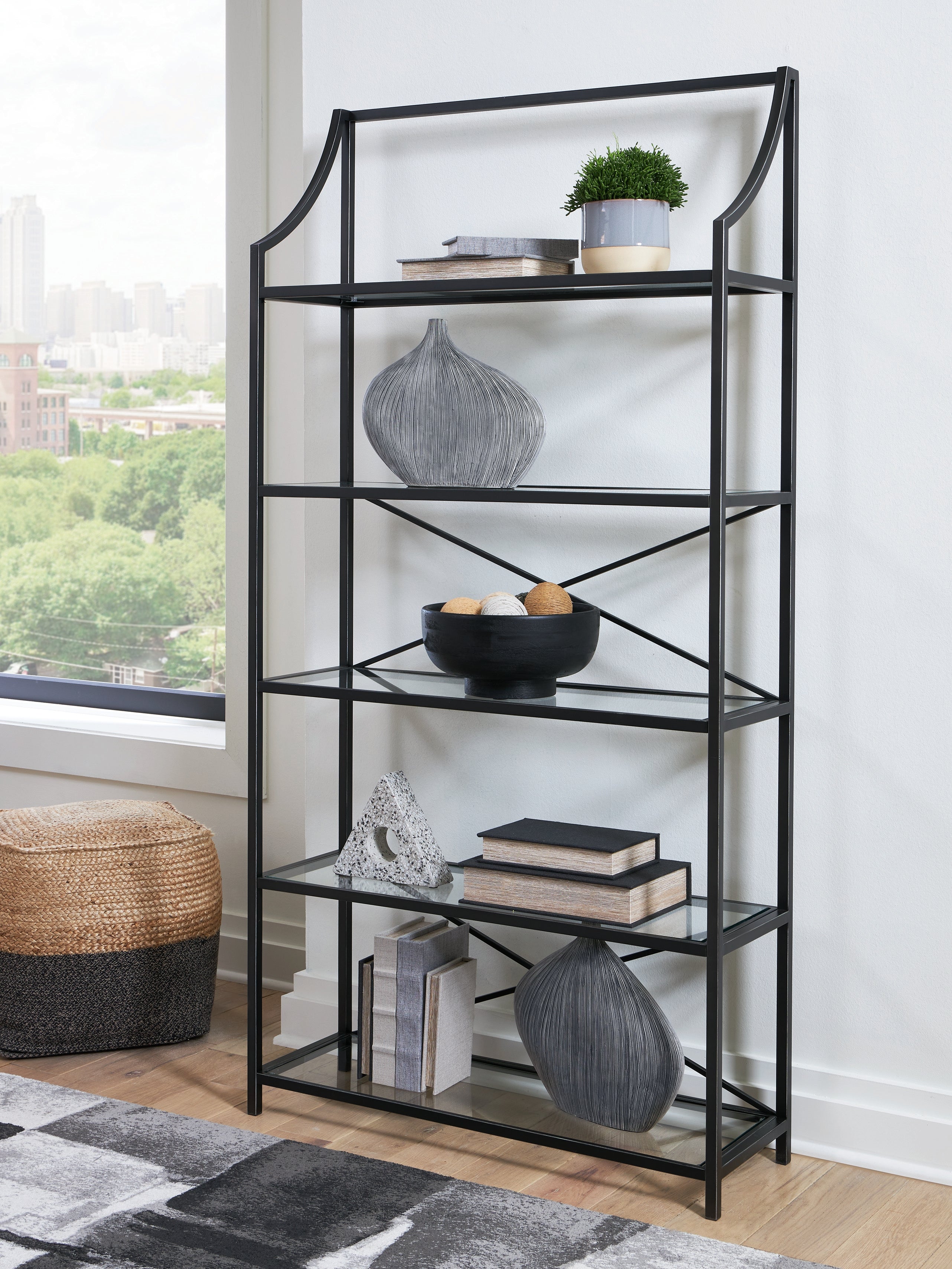 Orleans Furniture - Ashley Furniture - Dakerwell Bookcase - Bookcase / Antique Black - A4000557