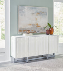 Orleans Furniture - Ashley Furniture - Ornawel Accent Cabinet - Accent Cabinet / Distressed White - A4000569
