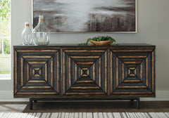 Orleans Furniture - Ashley Furniture - Fair Ridge Accent Cabinet - Accent Cabinet / Distressed Black - A4000573