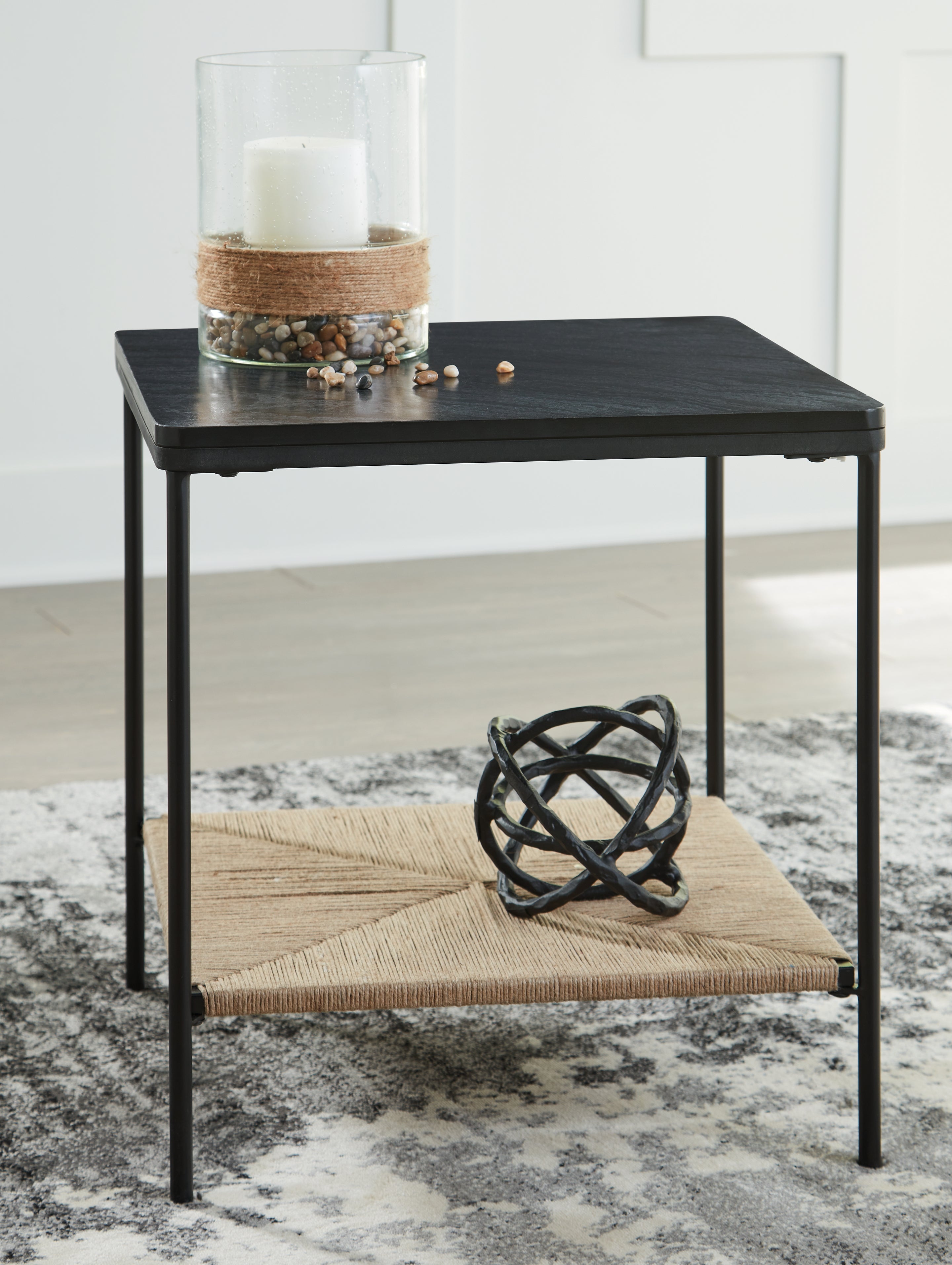 Orleans Furniture - Ashley Furniture - Minrich Accent Table - Accent Table / Black/Natural - A4000591